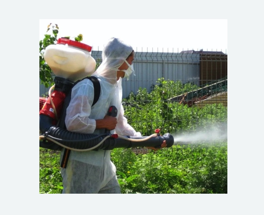 Акарицидная обработка территории в Хорошевском районе Москвы